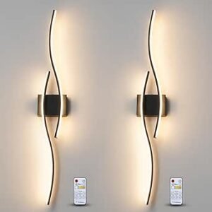 LED vägglampa Elgoods – modern väggmonterad belysning med fjärrkontroll